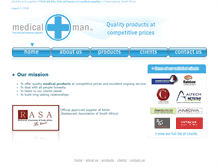 Tablet Screenshot of medicalman.co.za